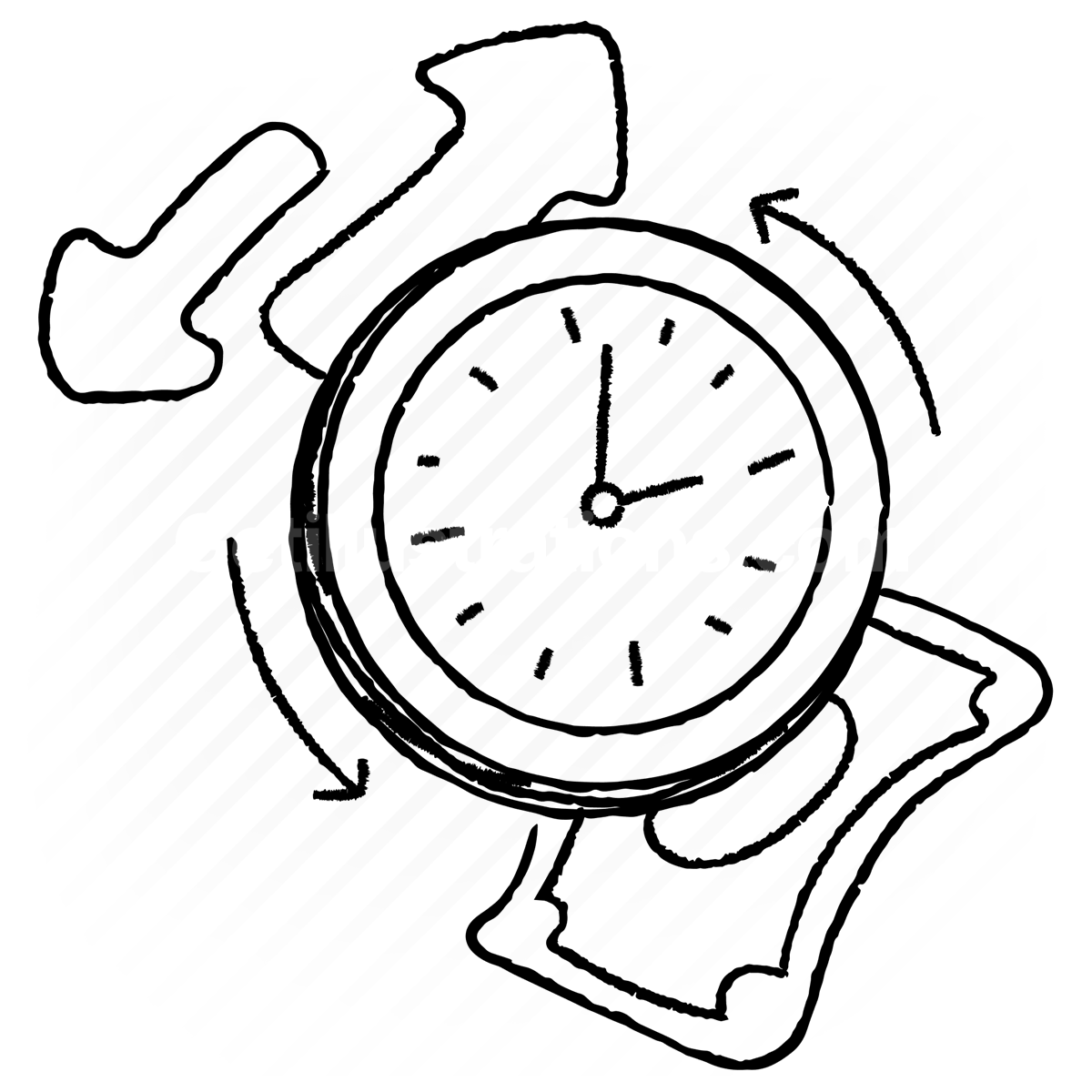 time and management illustration preview image